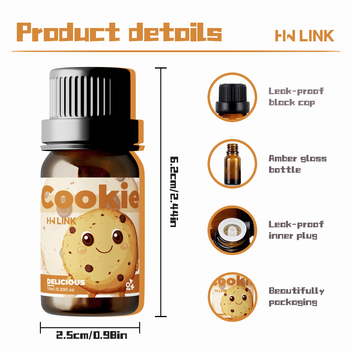10ml Cookie Fragrance Oils For - огляд і ціна Perfume Fragrance Oil