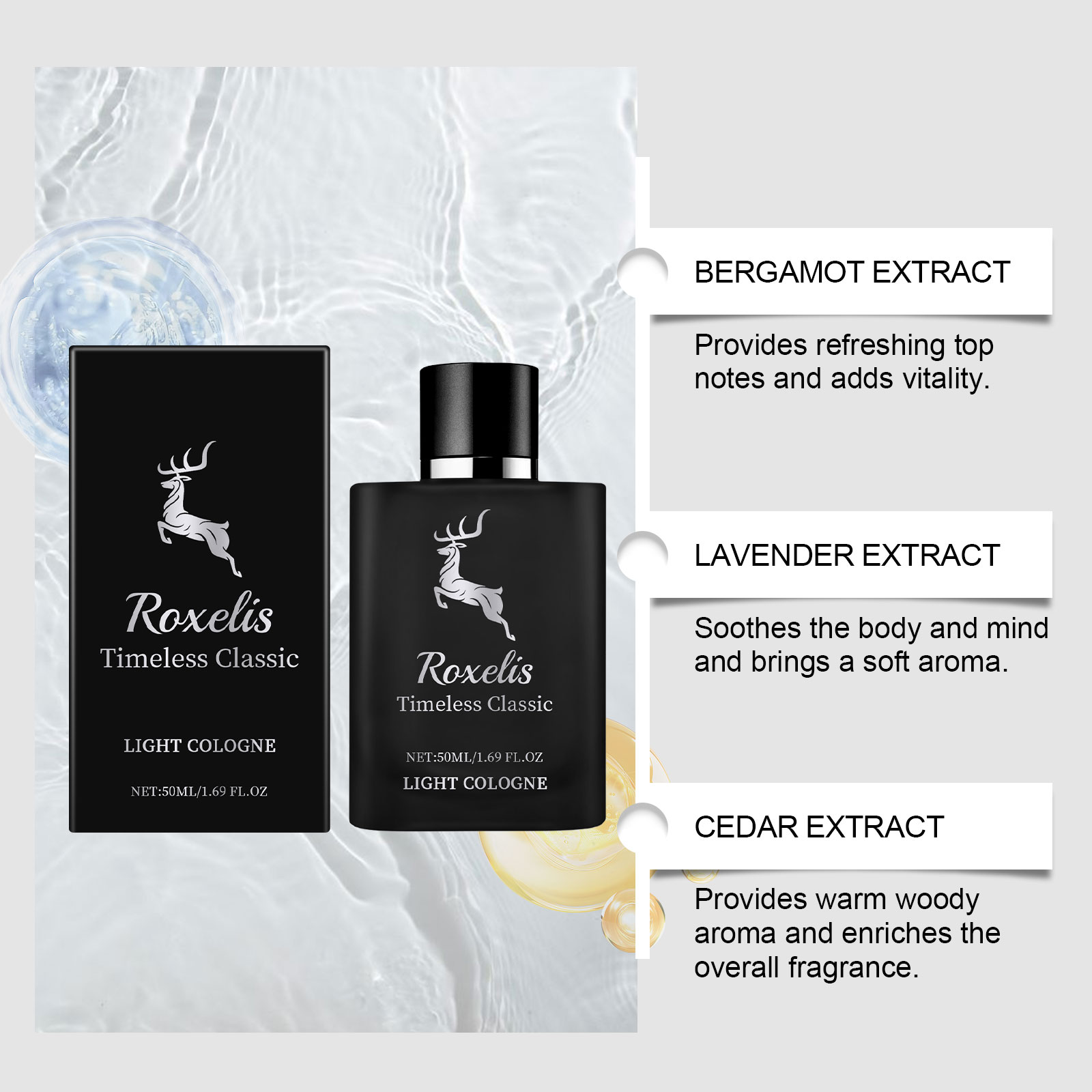 Charm Classic Cologne For Men  - огляд і ціна Perfume Alcohol Fragrance